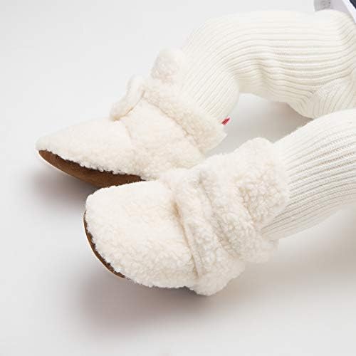 HsdsBebe Unisex Newborn Baby Cotton Booties Non-Slip Sole - Image 2