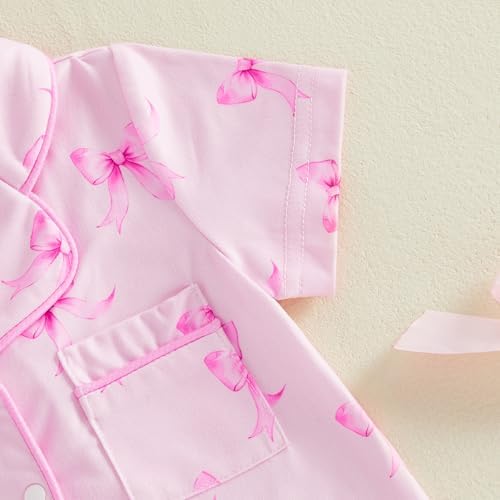 Kuriozud Baby Girl Boy Romper Pajamas Onesie Short Sleeve Button Down Pjs - Image 7