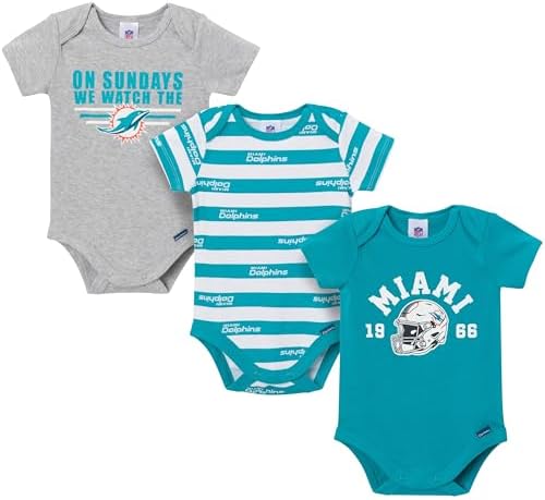 Gerber NFL Baby Boys 3-Pack Onesie Bodysuit by Gerber