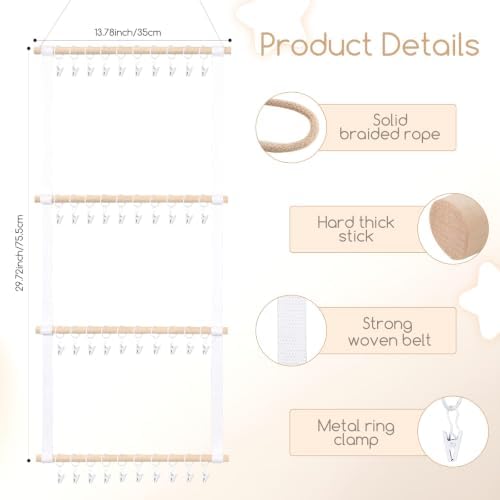 POVETIRE Headband Holder for Girls Baby Headband Organizer Head Bands Hair - Image 3