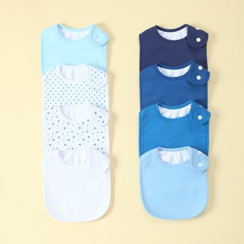 Waterproof Baby Bibs for Boys & Girls Soft and Absorbent Bandana Drool Bibs Set - Image 7