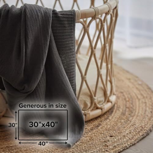 Receiving Blankets, 100% Organic Cotton Knit, Newborn Baby Swaddle | - Image 6