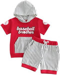 Toddler Baby Boy Hooded Dinosaur Summer Outfit Funny T-Shirt Shorts Set by LIOMENGZI
