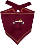 Pets First NBA Miami Heat TIE Bandana, Size Large/X-Large. Dog Bandana Scarf Bib by PETSFIRST