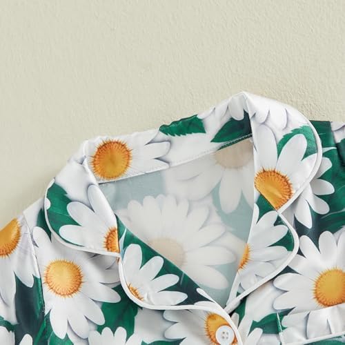 Kuriozud Baby Girl Boy Romper Pajamas Onesie Short Sleeve Button Down Pjs - Image 7