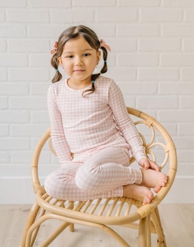 moimoln Cotton Modal Baby Toddler Pajamas Check Solid Leopard 6M-8Y - Image 5