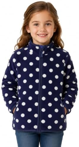 Toddler Boys Girls Fleece Jacket Lightweight Fall Spring 2-12 Years by EIGIOO