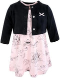 Hudson Baby Infant and Toddler Girls Cotton Dress and Cardigan Set by HudsonBaby