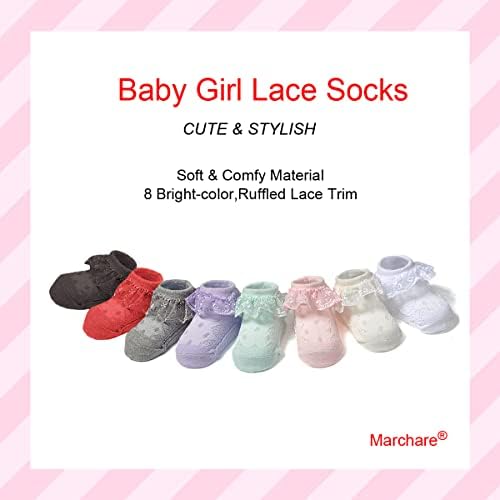 Marchare Baby Lace Socks 3 Pack - Image 3