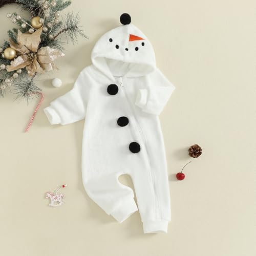 Fall Baby Clothes Newborn Boy Girl Hoodie Romper Long Sleeve Jumpsuit Winter - Image 3