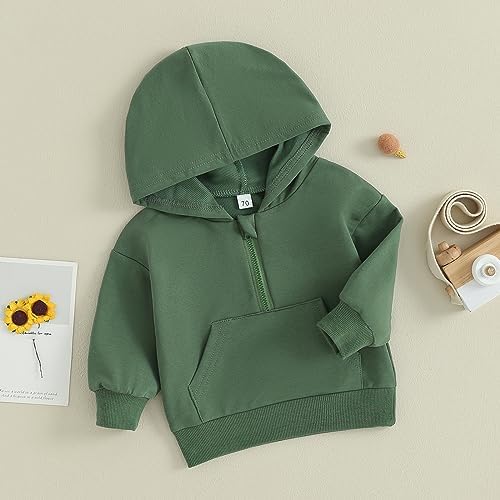 Unisex Baby Boy Girl Clothes Hooded Sweatshirts Solid Color Long Sleeve Hoodies - Image 7