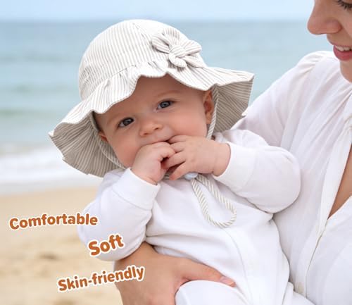 Baby Girl Wide Brim Bucket Hats - Image 4