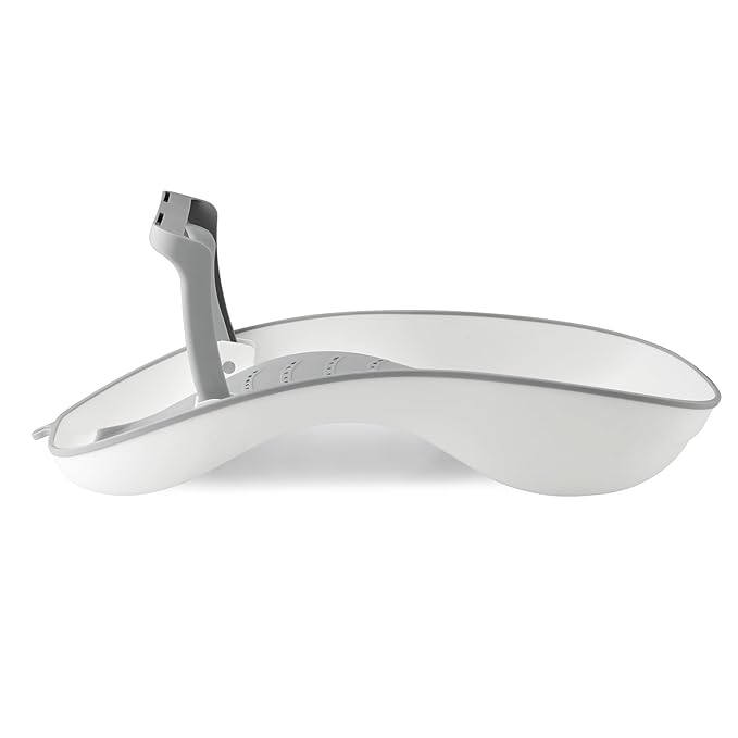 PandaEar Baby Bath Support, Foldable Infant Bathtub for Newborn Babies 0-6 Months, Soft Sink Baby Bath Tub (Grey)