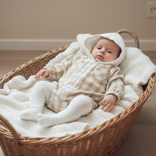 Douhoow Baby Boy Hooded Romper Long Sleeve Boy Plaid Hoodies Baby Jacket Infant - Image 7