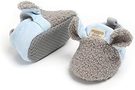 Baby Booties Cozy Fleece Slippers Soft Baby Shoes by GDSDYM