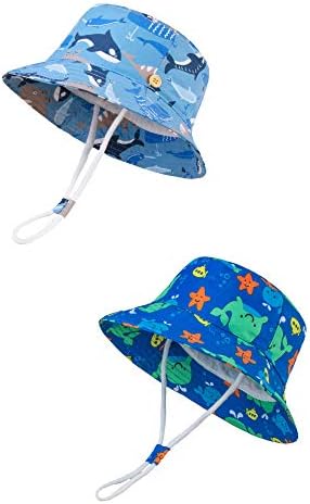 LANGZHEN Sun Protection Hat for Kids Toddler Boys Girls Wide Brim Summer by LANGZHEN