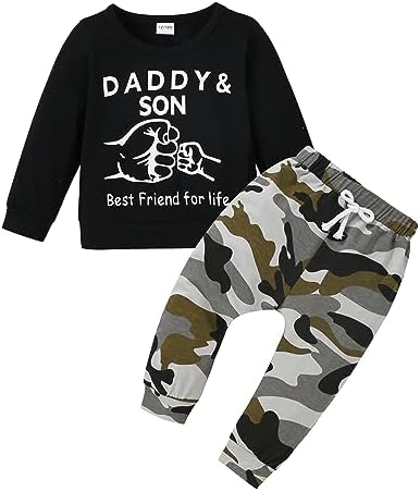 YALLET Baby Toddler Boy Clothes Fall Winter Outfit Long Sleeve Sweatshirts by YALLET