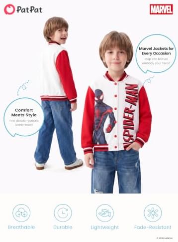 Disney Bomber Jacket Spider Man Marvel Toy Story Cars Varsity Cardigan2-13Y - Image 7