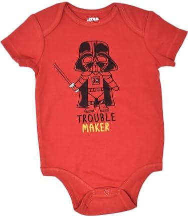 STAR WARS Baby 5-Pack Short Sleeve Bodysuits Newborn to Infant - Image 3