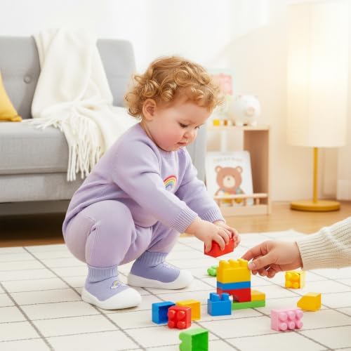 STQ Baby/Toddler Sock Walking Shoes Infant Slippers - Image 2