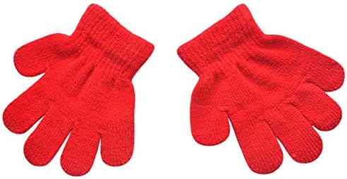Toddler Boys and Girls Winter Knitted Writing Gloves, 1-3 Years Old - Image 2