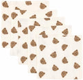 5-Pack 100% Cotton Muslin Baby Washcloths 10"X10", Cute Bear | Ultra Soft by Unknown