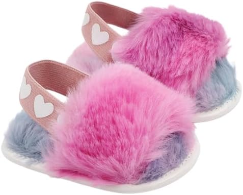 Baby Shoes Pink Leopard Baby Girl Slippers Non-Slip Soft Sole Toddler First - Image 4