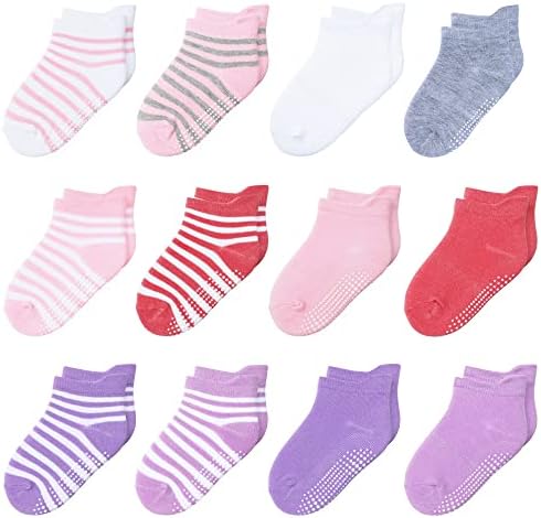 Toddler Non Slip Grip Ankle Socks by HYzgb