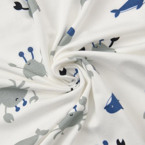 Aablexema Baby Rayon of Bamboo Footed Pajamas Zipper - Image 6