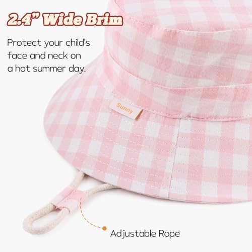 Bamery Baby Toddler Girls Bucket Hat Newborn Sun Hats - Image 3