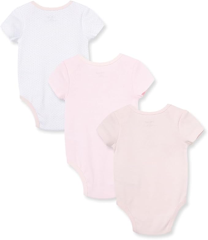 Little Me Clothes for Baby Girls' 3-Pack 100% Cotton Bodysuits - Image 2