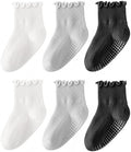 HONGTEYA 6 Pairs Toddler Ruffle Socks by HONGTEYA