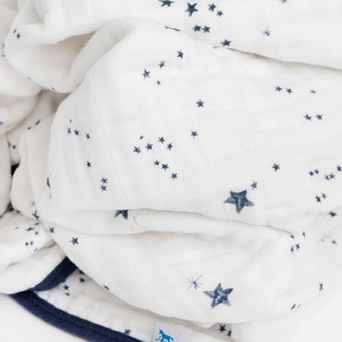Little Unicorn Muslin Quilt Blanket | 100% Cotton Soft Multi-Layered Muslin - Image 3