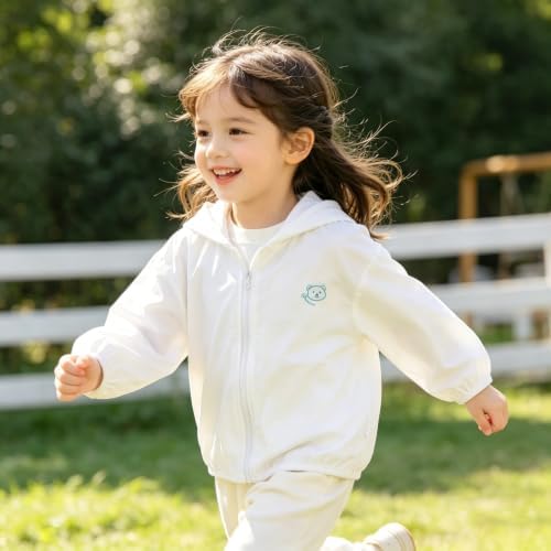 Utaly Baby Infant Toddler Sunscreen Hoodie Lightweight Breathable Sun - Image 7