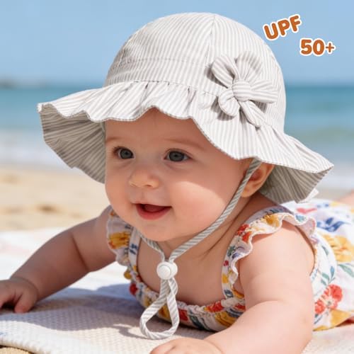 Baby Girl Wide Brim Bucket Hats - Image 5
