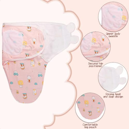 Baby Swaddle Sleep Sacks with Hats - Image 3