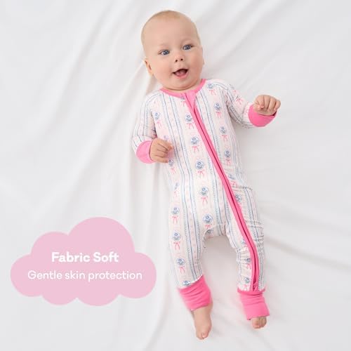 pureborn Baby Sleeper Viscose from Bamboo Zipper Footies Pjs 0-24 Months | - Image 2
