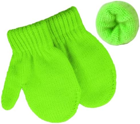 Century Star Toddler Mittens Thick Knit Kids Winter Gloves Warm Toddler Winter - Image 2