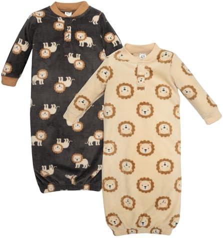 Hudson Baby Unisex Baby Fleece Gowns by HudsonBaby