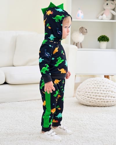 Toddler Baby Boy Clothes Dinosaur Hoodie+Pant 2Pcs Outfit Set 9M-5T - Image 3