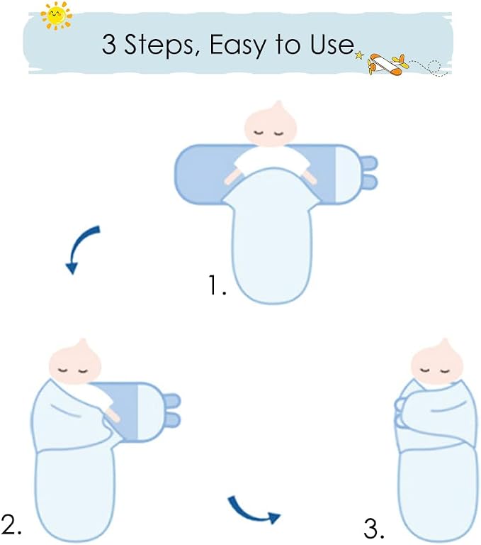 3-Pack Baby Swaddles for Newborns - Image 3
