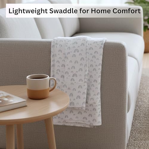 Cotton Baby Swaddle Blanket 28"x28" – Soft Breathable Newborn Receiving Blanket - Image 4