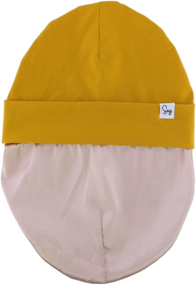 Jersey Beanie Hat for Newborn Baby Boys Girls Silky Satin Lined Hats Bonnet - Image 4