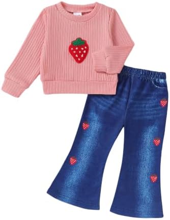 Renotemy Toddler Baby Girl Clothes Fall Winter Outfits Gifts 12Months-5T by Renotemy