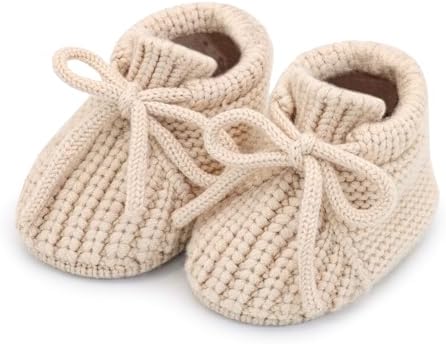 Baby Girl Booties Newborn Knit Crib Shoes Infant Bunny Booties New Born Boy by Unknown
