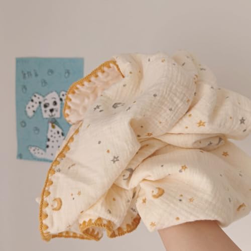 Baby Neutral Muslin Thick Blanket Double Layer Soft Crib Bedding 40x40 inch - Image 5