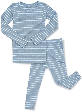 AVAUMA Stripe Pattern Baby Boys Girls Pajama Set Kids Toddler Snug fit Ribbed by AVAUMA