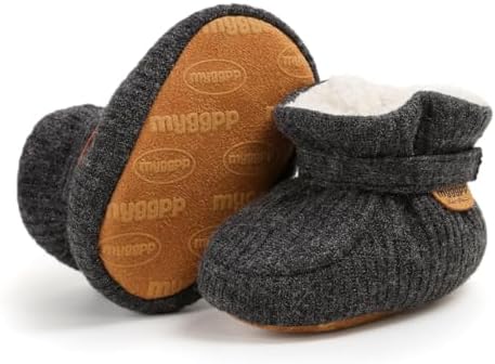 HsdsBebe Unisex Newborn Baby Cotton Booties Non-Slip Sole - Image 4