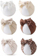 Baby Girls Hair Bow Knot Turban Hat Newborn Hospital Hats Infant Toddler Head by KIDOCHEESE