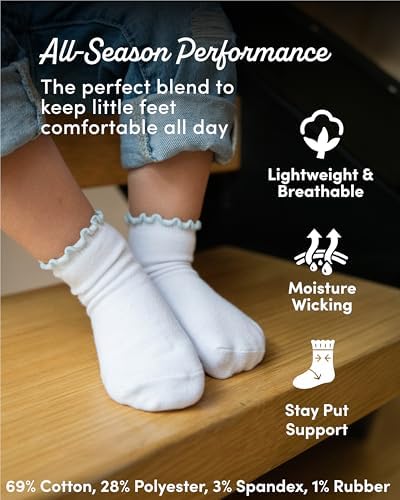 Fruit of the Loom Ruffle Socks for Girls - Image 4